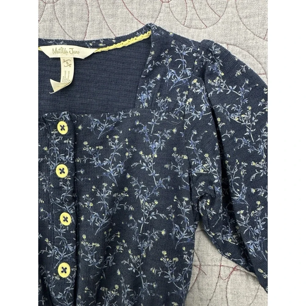 Matilda Jane Just Imagine Seaside Stroll Tiered Floral‎ Dress / Girls Size 8